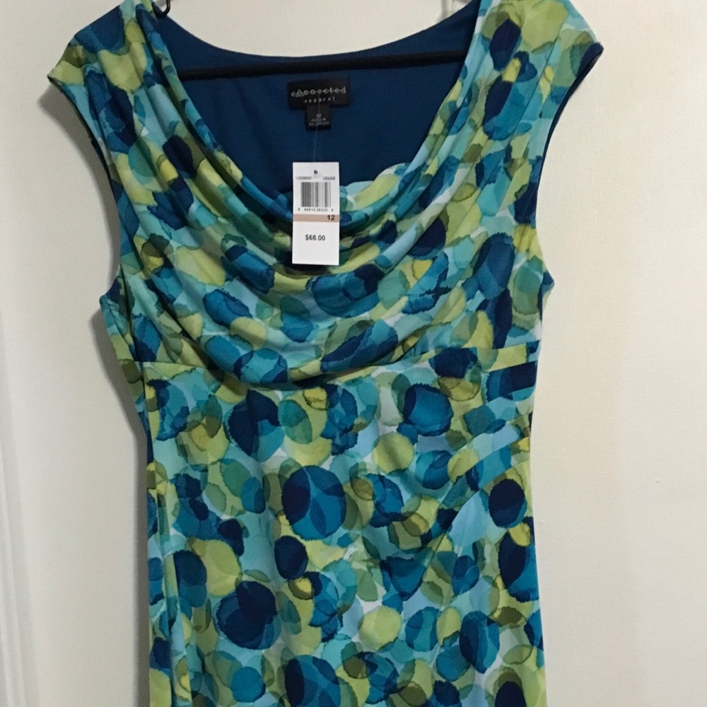 NWT Sz 12 Connected Apparel sheath dress